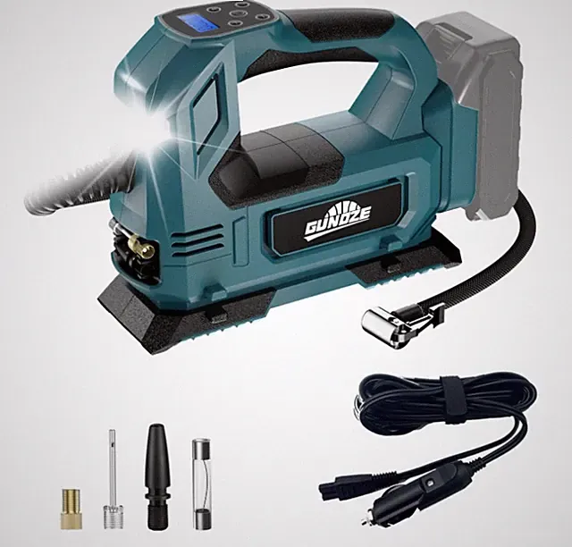 Cordless Tire Inflator Air Compressor for Makita 18V Battery 160PSI Portable LED
