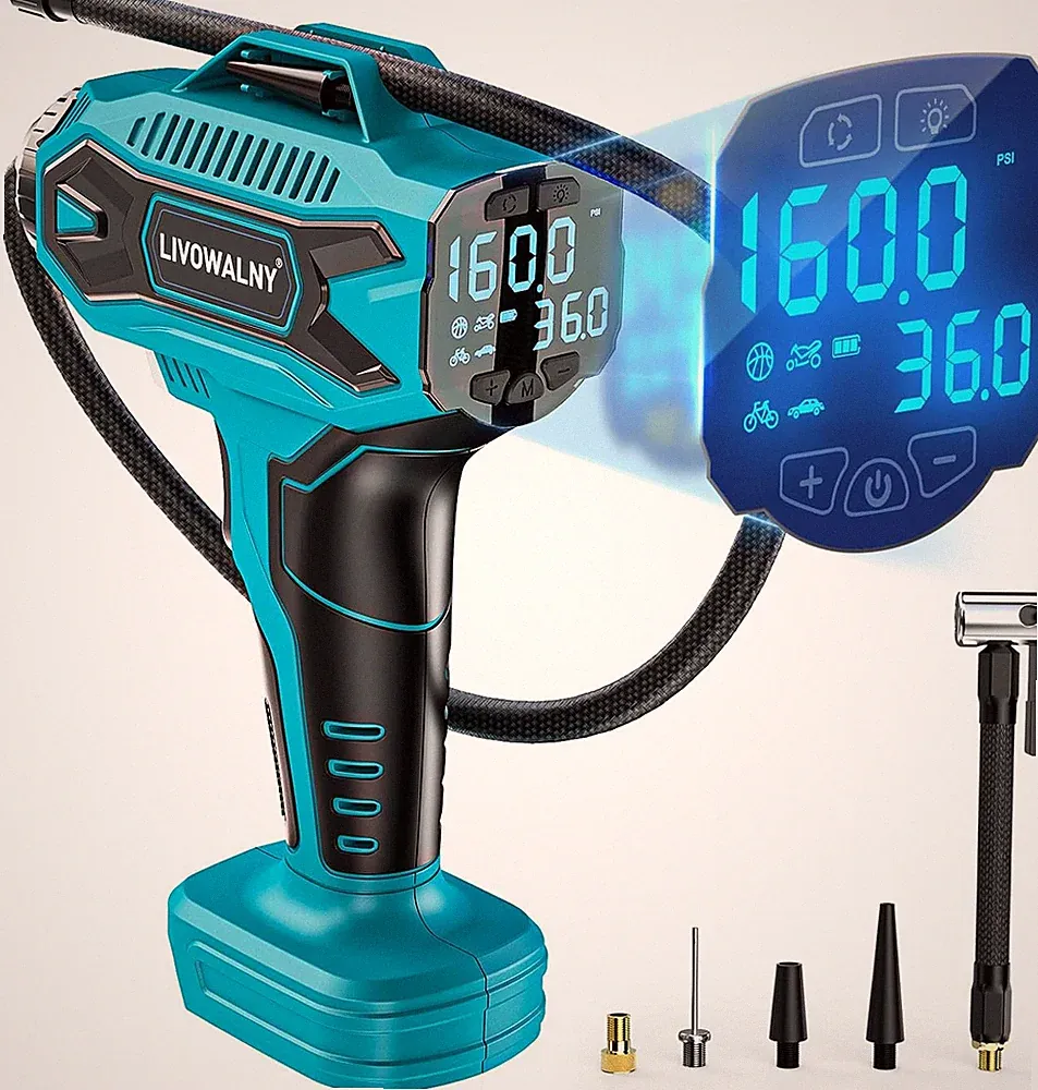 Tire Inflator Air Compressor Compatible with Makita 18V Battery, 160PSI Cordles
